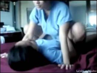 Amateur Indonesian Girls playing and teasing eachother in room