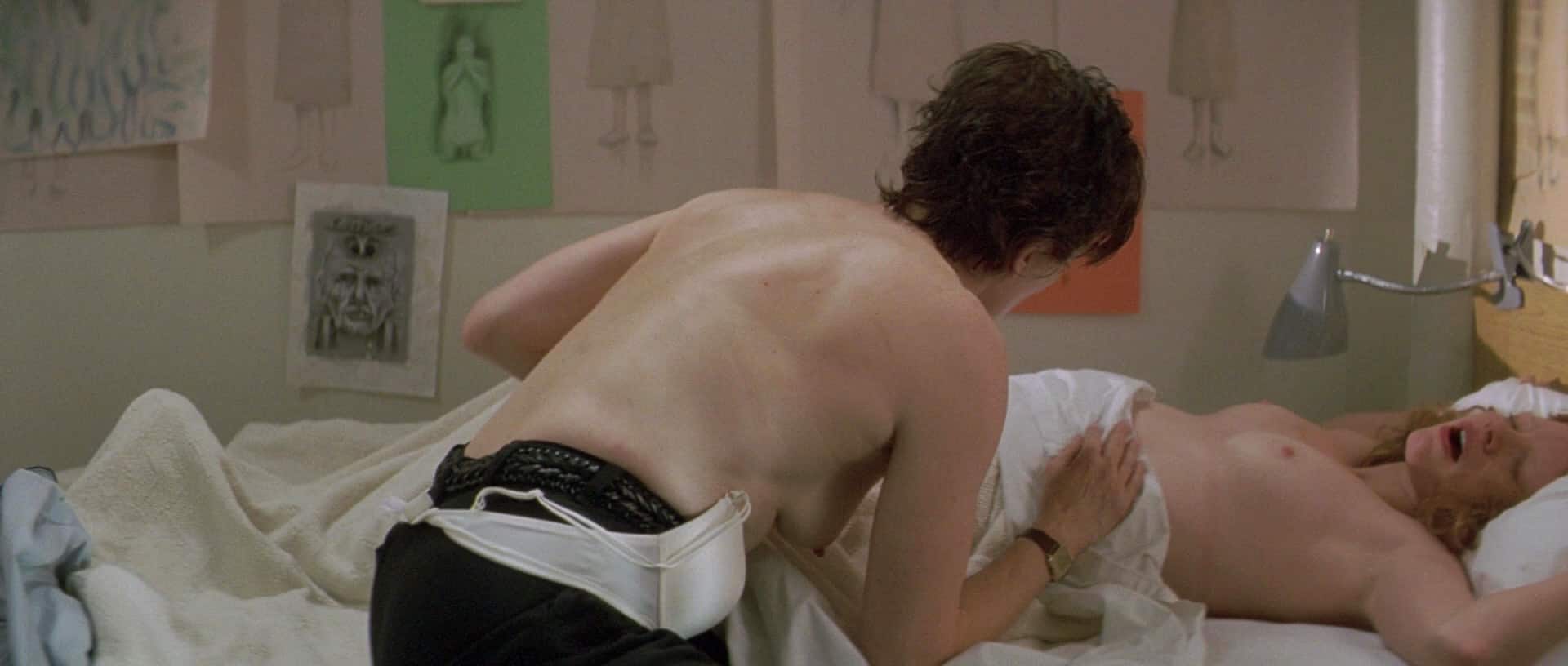 Jessica Chastain and Frances Fisher making out a couple different times