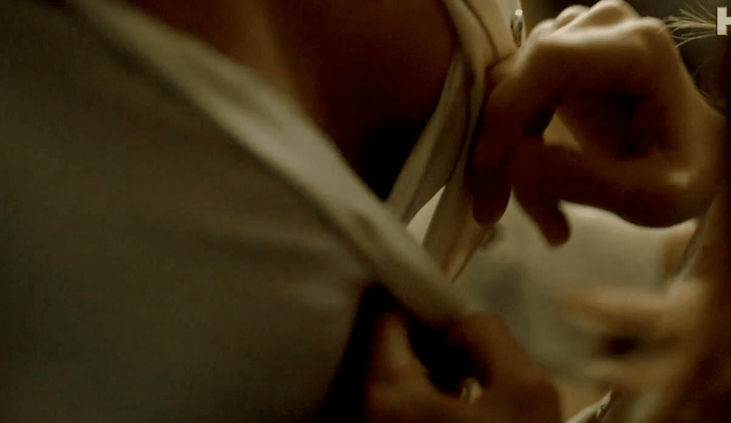 Rooney Mara and Catherine Zeta-Jones lesbian kissing and then making out more passionately